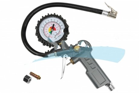 Пистолет для подкачки колес с манометром GUT MEISTER GM-01016 (фото 1)
