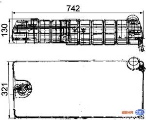 Фото автозапчасти zbiornik wyr.ukЕ‚.chЕ‚.MAN L,M,LE,ME -05r Behr HELLA BEHR 0402000111