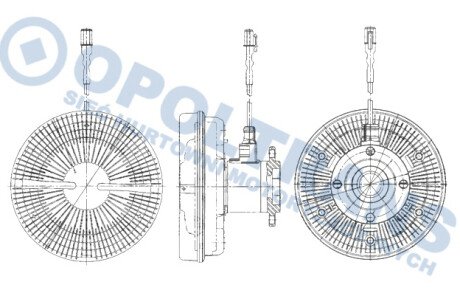 Фото автозапчасти sprzД™gЕ‚o visco MAN TGA-S-X nkpl.Fi 205 Behr HELLA BEHR 0403000622