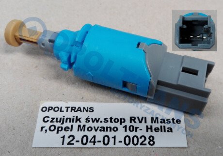 Фото автозапчастини czujnik Е›w.stop RVI Master,Opel Movano 10r- Hella HELLA BEHR 1204010028