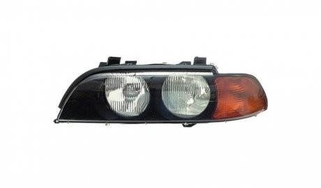 Фара левая (H7/HB3/P21W/W5W, электрический, с моторчиком, цвет вкладыша: черный, цвет индикатора: оранжевый) BMW 5 (E39) -05.04 HELLA BEHR 1EJ007 400-051