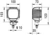 Фото автозапчастини світильник робочий (LED, 12/24/48V, 31W, 3000lm, кількість світлодіодів: 9, довжина: 800 мм, висота: 123 мм, ширина: 100 мм, глибина: 73 мм) HELLA BEHR 1GA357 109-002 (фото 3)