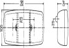Фото автозапчастини задній ліхтар ліва (P21W/R10W, 12/24В, індикатор включення, із стоп-сигналом, паркувальні вогні, з підсвічуванням номера) IVECO P/PA-HAUBENFAHRZEUGE; MERCEDES LP, NG, UNIMOG 09.63- HELLA BEHR 2SE 001 699-071 (фото 2)