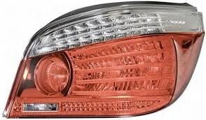 Фото автозапчасти фонарь задний правый (LED/P21W/W16W, цвет индикатора белый, цвет стекла красный/прозрачный, с противотуманным светом, фонарь заднего хода) BMW 5 E60, E61 Sedan 07.03-02.07 HELLA BEHR 2VP 009 425-121