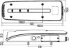 Фото автозапчастини задний фонарь правая (LED, 24В, индикатор включения, свет противотуманных фар, свет заднего хода, со стоп-сигналом, парковочные огни, боковые зазоры) DAF CF, LF, XF 106 10.12- HELLA BEHR 2VP012 381-281 (фото 2)