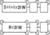 Фото автозапчастини промигалка (12В; кількість контактів: 6; 2+1+1x21W, 8x21W) MASSEY FERGUSON MF 5400 01.08- HELLA BEHR 4DN008 768-117 (фото 2)
