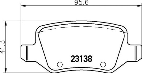 Фото автозапчасти колодки дискового тормоза HELLA BEHR 8DB355018531