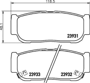 Фото автозапчасти дисковые тормозные колодки HELLA BEHR 8DB355020221