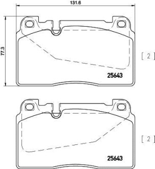 Фото автозапчасти дисковые тормозные колодки HELLA BEHR 8DB355020251