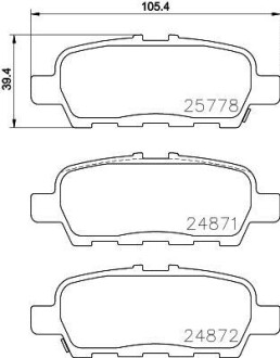 Фото автозапчастини дисковые тормозные колодки HELLA BEHR 8DB355020401