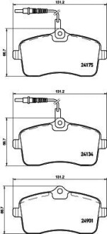 Фото автозапчасти колодки тормозные дисковые HELLA BEHR 8DB355020671