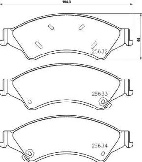 Фото автозапчасти дисковые тормозные колодки HELLA BEHR 8DB355020781