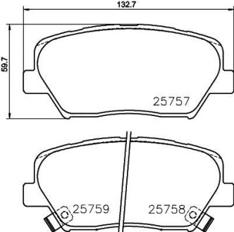 Фото автозапчасти дисковые тормозные колодки HELLA BEHR 8DB355020871