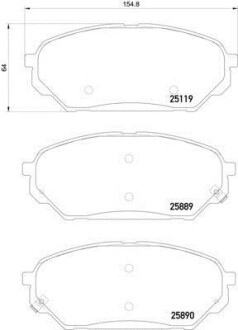 Фото автозапчасти дисковые тормозные колодки HELLA BEHR 8DB355021231