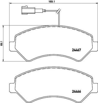 Фото автозапчасти дисковые тормозные колодки HELLA BEHR 8DB355021281