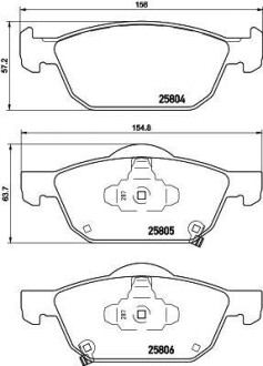 Гальмівні колодки (набір) HELLA BEHR 8DB355021431