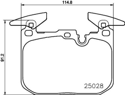 Гальмівні колодки (набір) HELLA BEHR 8DB355023141