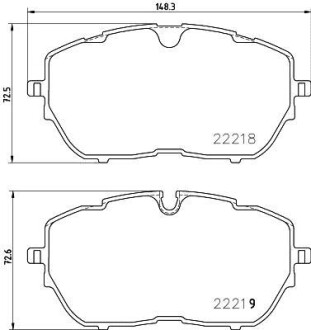 Фото автозапчасти гальмівні колодки (набір) HELLA BEHR 8DB355024731