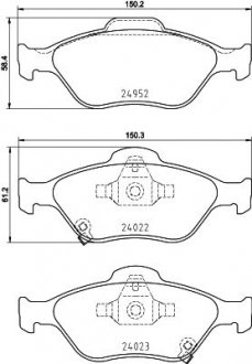 Фото автозапчасти klocki ham. prz. TO HELLA BEHR 8DB355025321