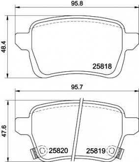 Klocki ham. tył FI HELLA BEHR 8DB355036431