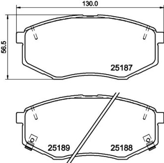 Фото автозапчасти klocki ham. prz. HY HELLA BEHR 8DB355037981