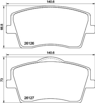 Фото автозапчасти klocki ham. prz. VO VO ASIA HELLA BEHR 8DB355039001