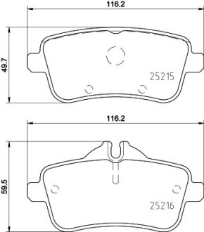 Фото автозапчасти klocki ham. tył MB HELLA BEHR 8DB355039851