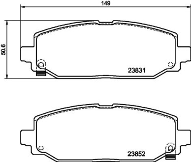 Фото автозапчасти klocki ham. tyі JEEP HELLA BEHR 8DB355040021