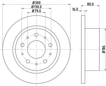 Фото автозапчастини гальмівний диск HELLA BEHR 8DD355113731