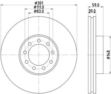 Фото автозапчасти тормозной диск HELLA BEHR 8DD355115531