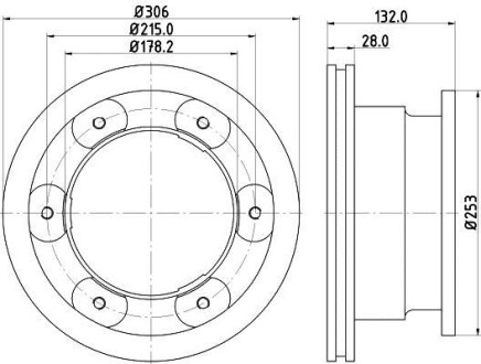 Фото автозапчасти тормозной диск HELLA BEHR 8DD355115551