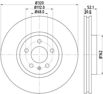 Фото автозапчасти диск гальмівний HELLA BEHR 8DD355117191