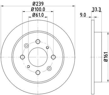 Фото автозапчасти диск гальмівний 55040 HELLA BEHR 8DD355117871