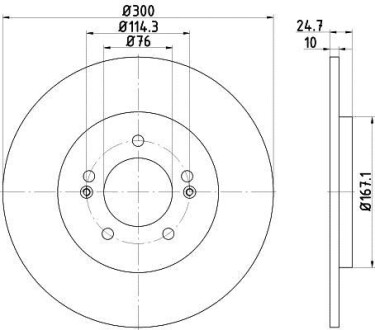 Фото автозапчастини диск гальмівний 55392PRO HELLA BEHR 8DD355118241