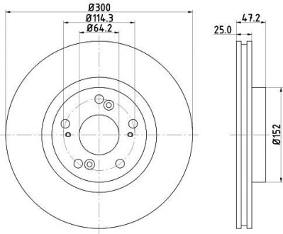 Фото автозапчастини диск гальмівний 54409PRO HELLA BEHR 8DD355118701