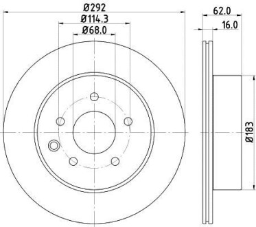 Фото автозапчастини диск гальмівний 54440PRO HELLA BEHR 8DD 355 118-711