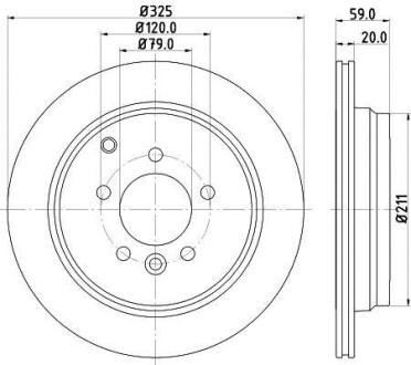 Фото автозапчастини диск гальмівний 54476PRO HELLA BEHR 8DD355118771