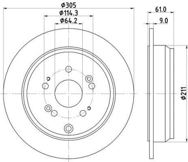 Фото автозапчасти диск гальмівний 54625PRO HELLA BEHR 8DD355118901