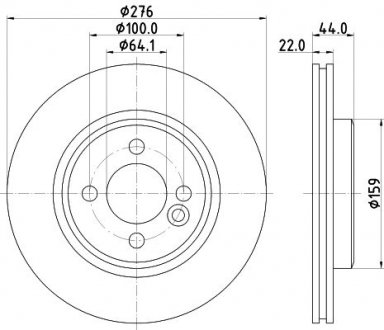 Фото автозапчасти tarcza ham. malow. HC prz. MINI HELLA BEHR 8DD355131981