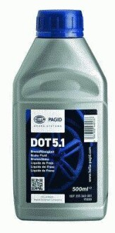 Фото автозапчасти dot 5.1 Гальмівна рідина 0.5L HELLA BEHR 8DF 355 360-081