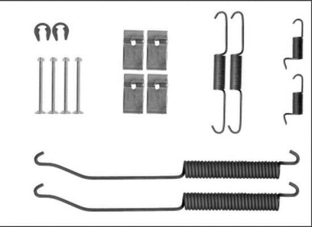 Фото автозапчастини hella nissan к-т установчий гальмівних колодок navara 05- HELLA BEHR 8DZ 355 205-871