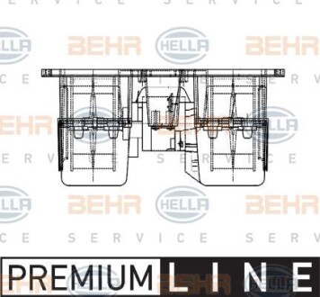 Фото автозапчасти вентилятор печи VOLVO FH12/FM12/FM9 >1993 HELLA BEHR 8EW 009 157-531