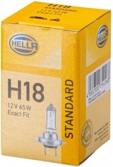 HELLA H18 12V 65W Лампа розжарювання (цоколь PY26d-1) STANDARD HELLA BEHR 8GH 217 337-101