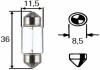 Фото автозапчасти лампочка C5W (тип гнезда: SV8,5-8) HELLA BEHR 8GM002 092-123 (фото 1)