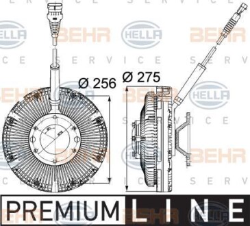 Фото автозапчастини сцепление, вентилятор радиатора HELLA BEHR 8MV376734781