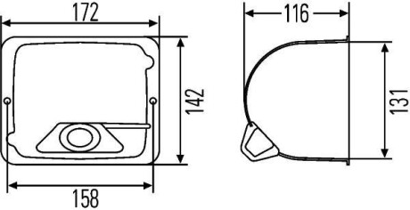 Фото автозапчастини корпус фари HELLA BEHR 9BG 127 426-001