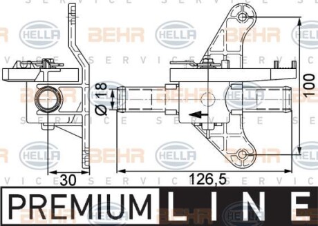 Фото автозапчасти кран печки механич., Mercedes BEHR HELLA BEHR 9XL 351 328-041