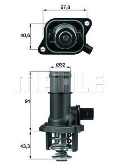 Фото автозапчастини термостат HELLA BEHR TI16105