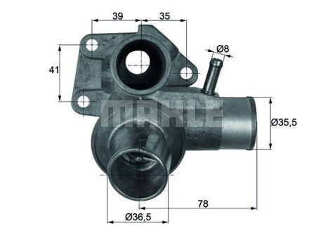 Фото автозапчасти термостат HELLA BEHR TI6385D