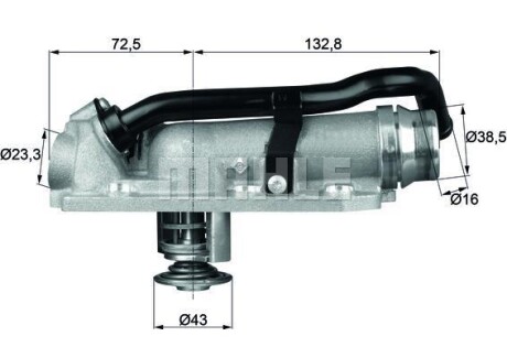 Фото автозапчасти термостат HELLA BEHR TM8105